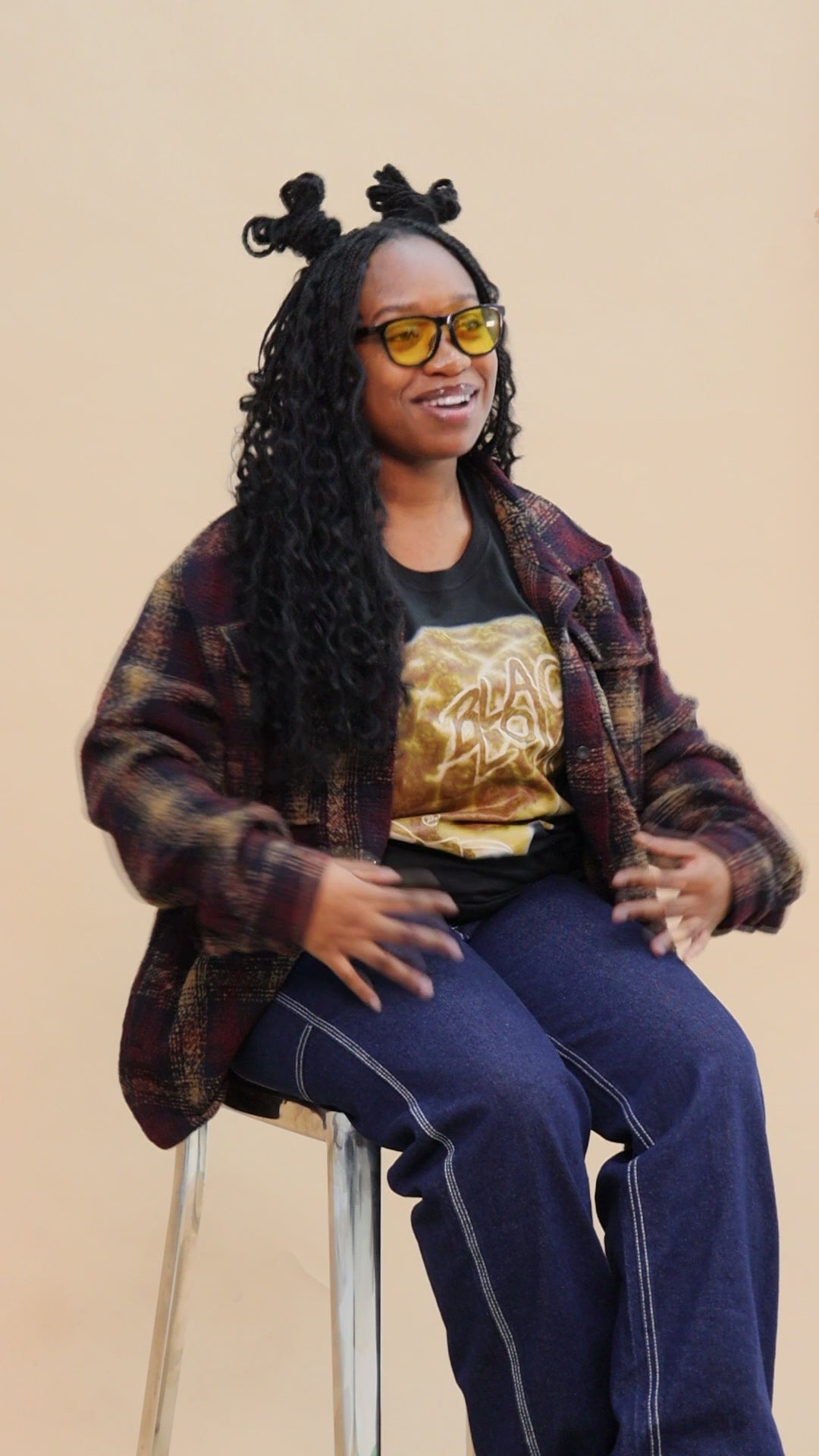 BLACK LOVE Braided Girl T-Shirt